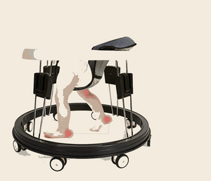 Safe Portable Baby Walker First Step - Adjustable, Foldable & Comfortable