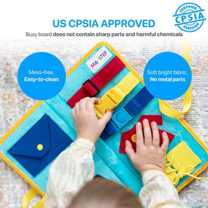 Montessori Learning Busy Board for Toddlers