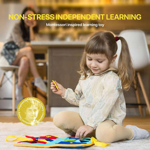 Montessori Learning Busy Board for Toddlers