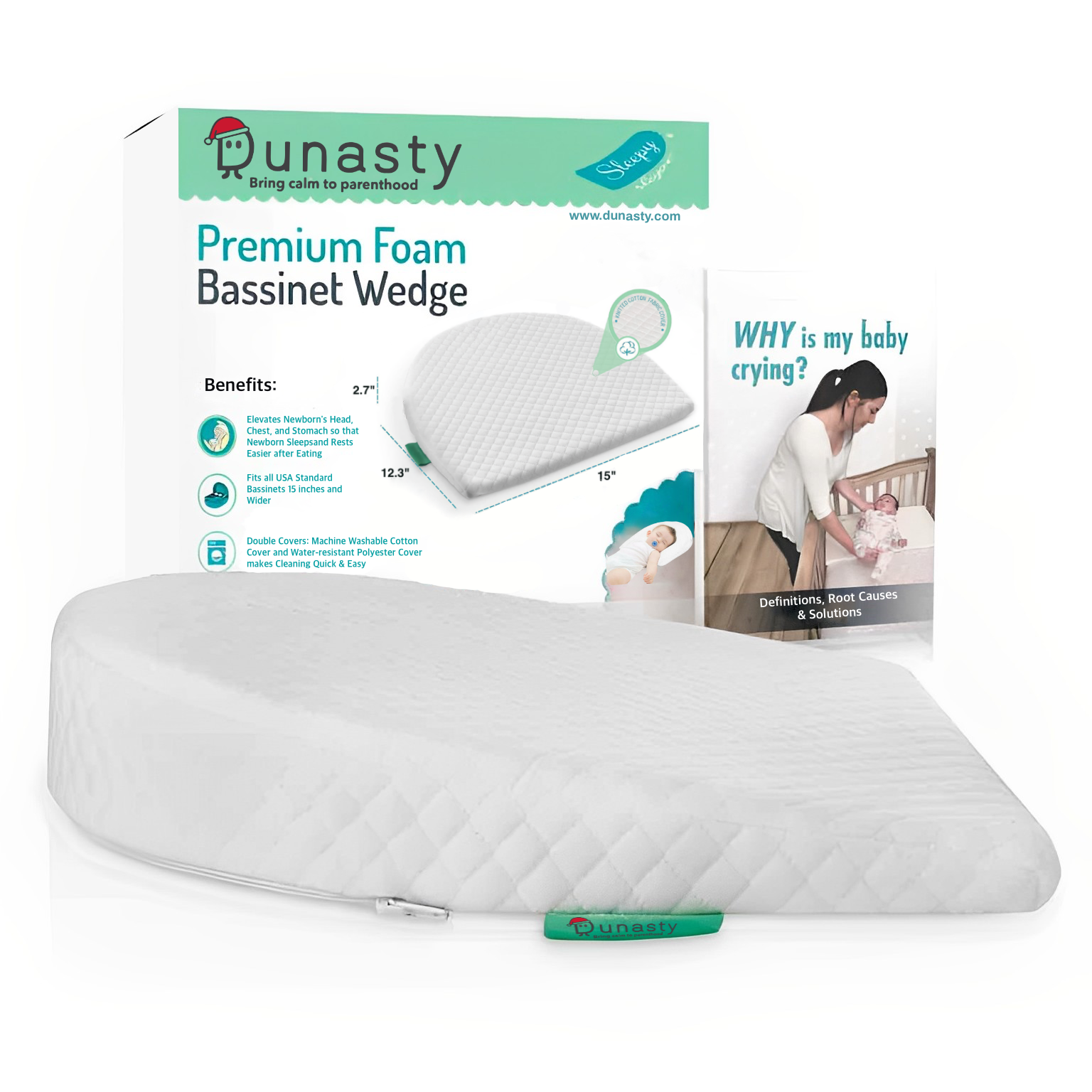 Crib Baby Wedge Pillow, Anti Acid Reflux Pillow for Infant