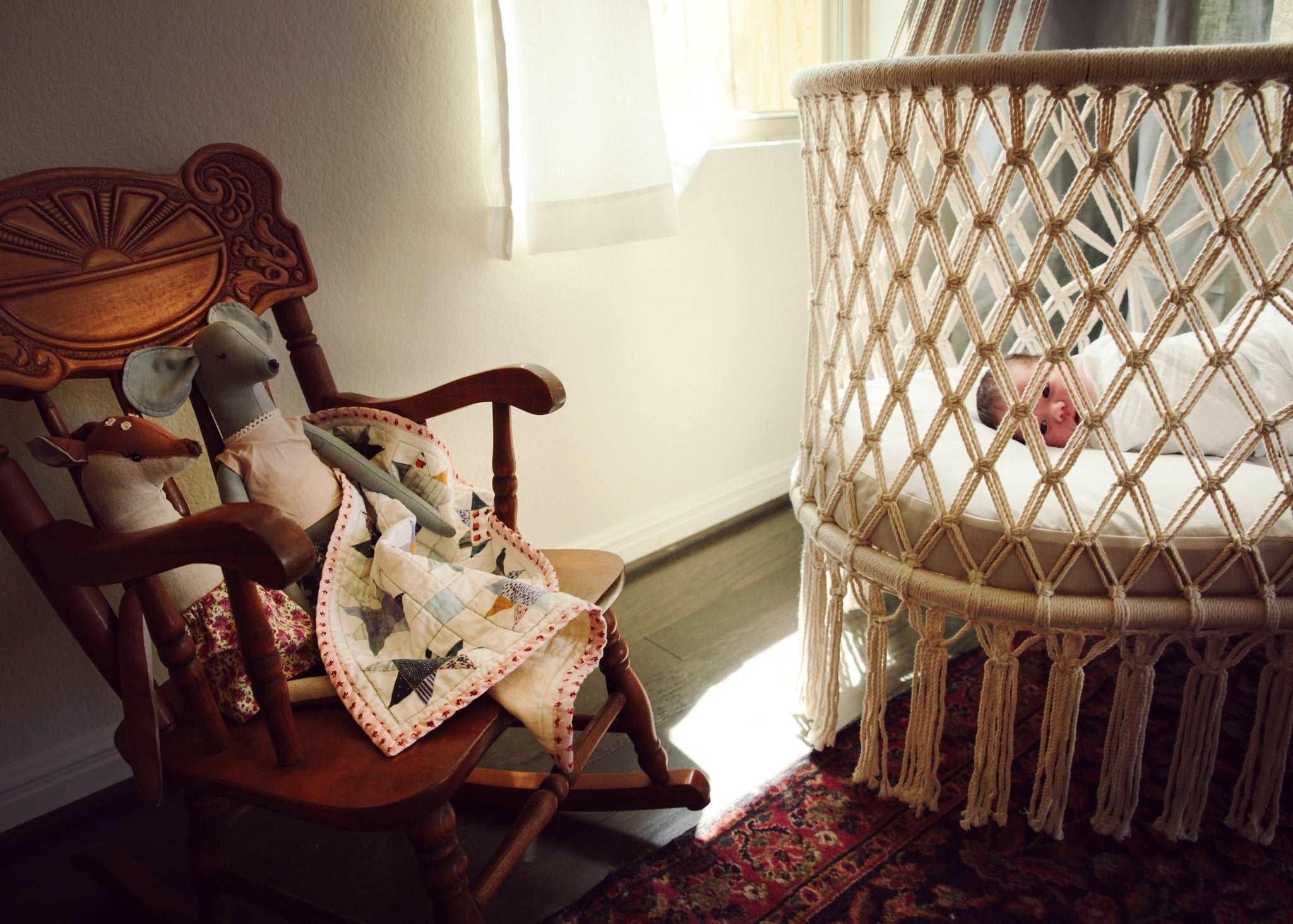 Organic Cradle Baby Hanging Bassinet