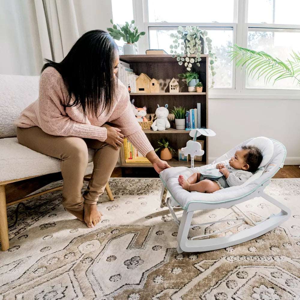 Cozy 3-in-1 Grow with Me Baby Bouncer, Rocker & Toddler Seat