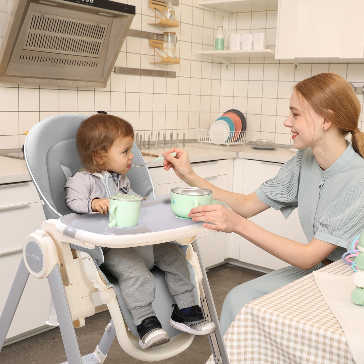 6 in 1 CyneBaby Adjustable High Chair Dunasty